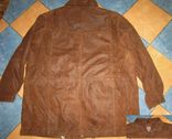 Большая утеплённая кожаная мужская куртка MAN'S WORLD.  Лот 784, фото №4