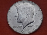 50 центов (½ доллара), США, 1968 год, D, серебро 0.400, 11.5 грамма, фото №2