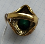 Кольцо "Маркиза" с зеленым камнем, photo number 8