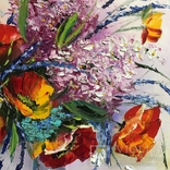 Картина «Букет цветов» масло мастихин, фото №6