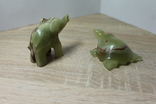 Две фигурки - слоник и черепаха из оникса одним лотом, фото №6