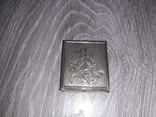 Икона Георгий Победоносец  серебро 4.5см* 4см. новодел, фото №3