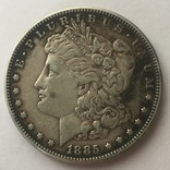 1 доллар, США, 1885 год, серебро Морган, фото №3