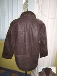 Большая тёплая мужская кожаная куртка L.O.G.G.  Лот 844, фото №4