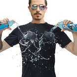 Гидрофобная (водоотталкивающая) футболка Черная (1254), фото №4