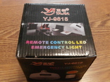 Аккумуляторная светодиодная лампа-фонарь Yajia YJ-9815 + пульт Д/У, фото №6