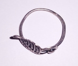 Кольцо с листом мельхиор серебрение, клеймо., фото №4