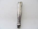Срібна рукоятка з вензелем до столового ножа або виделки., фото №12