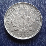10 центаво 1882 Аргентина серебро (1.1.28), photo number 5
