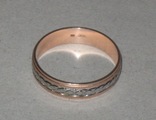 Кольцо золотое мужское обручальное. 22 размер. 585 проба., photo number 3
