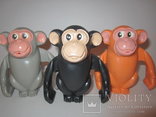 Заводная обезьяна 3 шт. новая игрушка ссср, фото №2