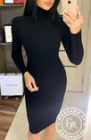 Ciepłe sukienka golf czarny rozmiar S/M, numer zdjęcia 8