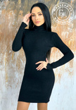 Ciepłe sukienka golf czarny rozmiar S/M, numer zdjęcia 10