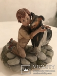Статуэтка «Мальчик с собакой», Capodimonte, Италия, фото №2