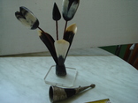 Ріжкові тюльпани + рогова чарка, фото №4