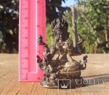 Серебряная статуэтка буддийского  божества, фото №3