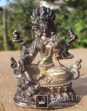 Серебряная статуэтка буддийского  божества, фото №4
