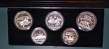 СССР Набор Олимпиада 1980 5 монет Серебро PROOF, фото №3