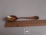 Серебряные Чайные ложечки ( серебро 800 , позолота , вес 224 гр. ), фото №9