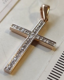 Крест, бриллианты пд003, фото №8