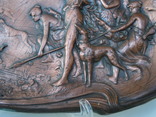 Антикварное панно барельеф  Амазонки на охоте Модерн, фото №7