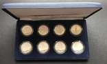 Набор серебряных монет 10 лат 1995-1998 годов. 800 лет Риге. Латвия. 8 монет по 31,1 грамм, фото №2