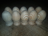 Яйца деревянные 10 шт. (заготовки 8,5-9 см × 4,5-5 см, сосна), фото №2