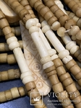 Резной африканский пояс из слоновой кости. Этническое ожерелье война Масаи, фото №3