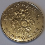 Французька Полінезія 20 франків, 1998, фото №2