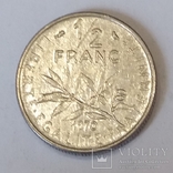 Франція ½ франка, 1970, фото №2