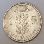Бельгія 1 франк, 1966, фото №2