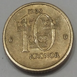 SHveciya 10 czk, 1993, numer zdjęcia 2