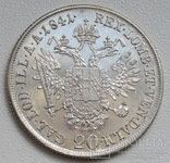 20 крейцеров 1841 г. Австрия, серебро, фото №11