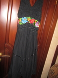 Платье с вышивкой ручной работы и кружевом. 44-46 р., photo number 10