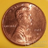 США 1 цент, 2011, фото №2