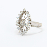 Винтажное золотое кольцо "маркиз" с бриллиантами, фото №4