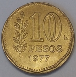 Аргентина 10 песо, 1977, фото №2