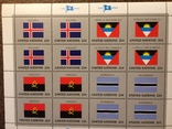 ООН - малі аркуші " Прапори"  № 499-514  CV=38.4, фото №2