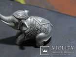 Срібний слон з пробою, вага 55, 46 грм., фото №7