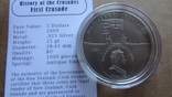 5  долларов 2009 1-й крестовый поход о-ва Кука тираж 1000  серебро, фото №5