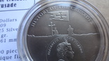 5  долларов 2009 1-й крестовый поход о-ва Кука тираж 1000  серебро, фото №6