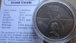5  долларов 2010  2-й крестовый поход о-ва Кука   серебро, фото №5