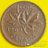 Канада 1 цент, 1969, фото №2