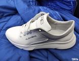 Белые женские кожаные кроссовки 1249 бк, photo number 6