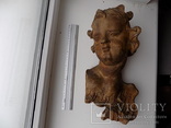 Фрагмент деревянной скульптуры ангела 18 век, фото №2