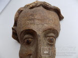 Фрагмент деревянной скульптуры лицо святого 18 век, фото №5