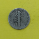 10 центов 1944р.  Срібло., фото №3