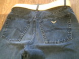 Armani - фирменные джинсы с ремнем разм.31, фото №12