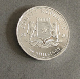 2020 Сомали, 100 шиллингов "Слоны" Серебро, 1 унция, фото №4