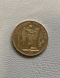 Франция 20 франков 1876 год золото 900’, фото №2